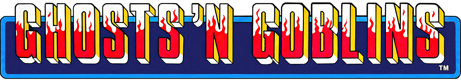 Ghosts 'n Goblins logo for NES